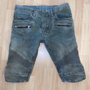 1 DAY SALE Custom men’s balmain jeans that I turned into shorts size 30
